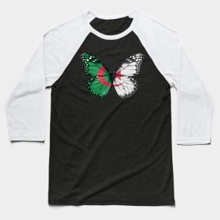 Algerian Flag  Butterfly - Gift for Algerian From Algeria Baseball T-Shirt